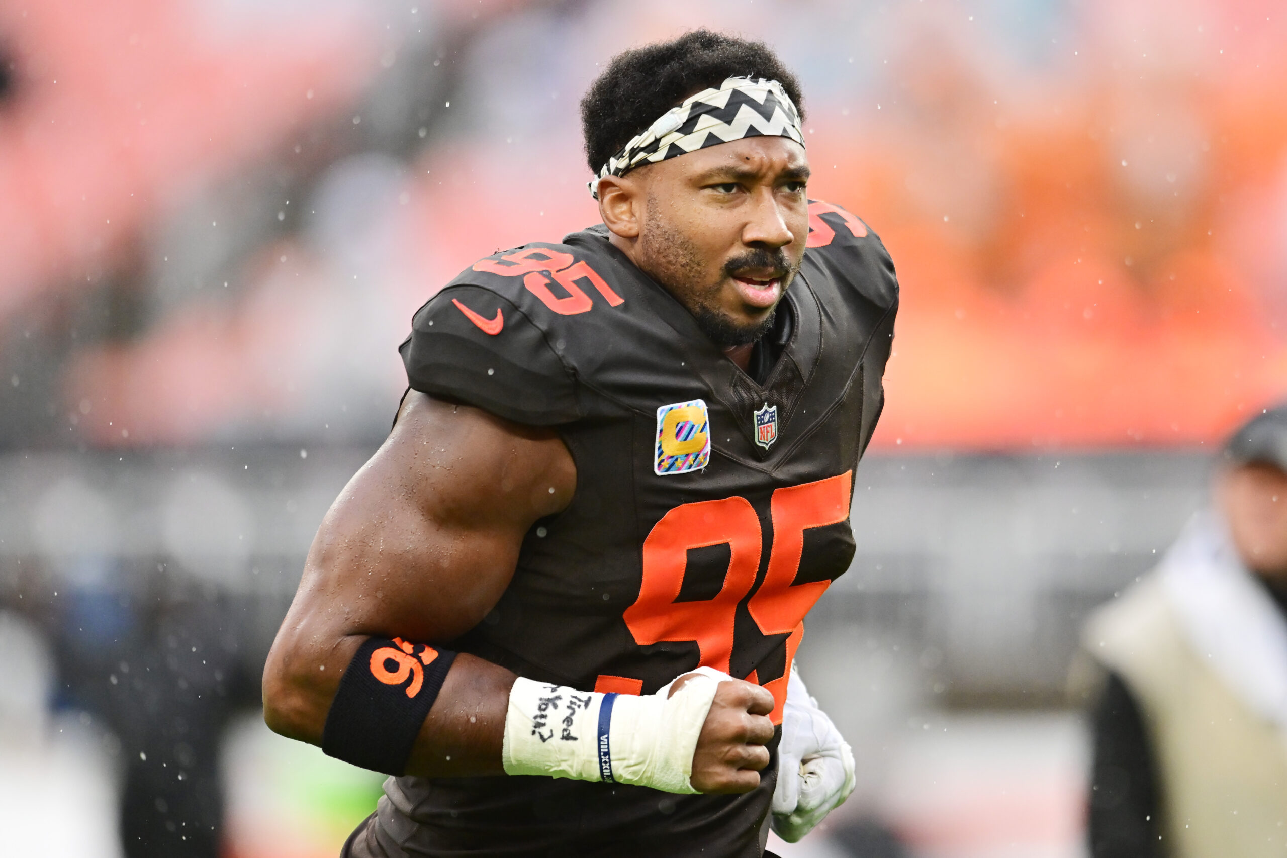 Myles Garrett shares MVP goal after winning second DPOY award